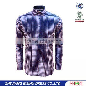 Office Wear Shirts for Men Fancy Plaid Fabric Korean Men Style Shirts photo-2