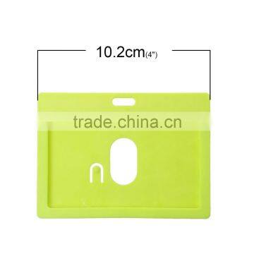 Custom Yellow-green Horizontal Polyvinylchlorid School Student ID Card Holder photo-3