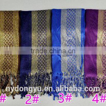 Shiny Long Tassel Muslim Scarf/16 Color Muslim Tassel Scarf/islamic Hot Sell Women Hijab photo-4