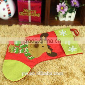 Fancy felt Funny for sale children's christmas socks