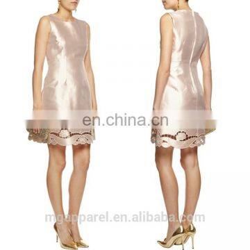 Ladies Sexy Mini Dress Designs Cut Out 100% Silk Dress Sexy Short Women Mini Dress