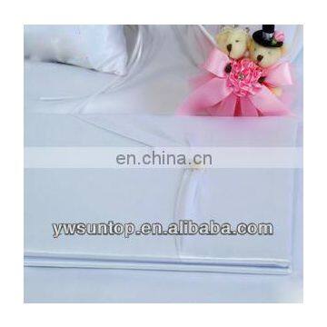 2016 Simple elegant white satin guest book wholesale wedding decoration