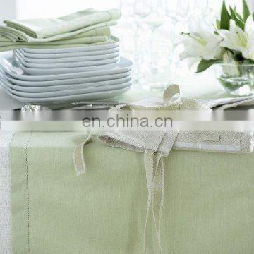 pure white linen napkins with ladder hemstitch