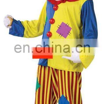 TZ16989 Colorful Christmas Party Clown Adult Costumes