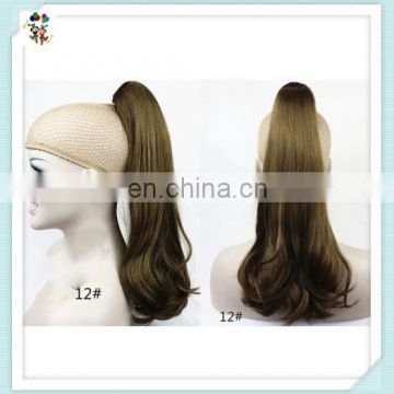 Womens Sexy Long Wave Mixed Colors Synthetic Ponytails HPC-0172