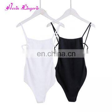Fast Delivery White Harness Sleeveless Romper Women Bodycon Sexy Jumpsuits photo-3