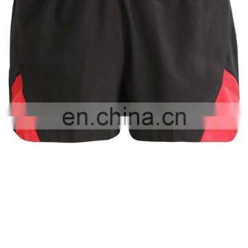 Mixcolor Black/red Elasticated 100% Polyamide Breathable Men Sports Shorts photo-6
