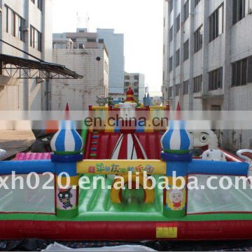 Endless fun and populare outdoor or indoor commercial grade vinyl tarpaulin FU032 inflatable trampoline