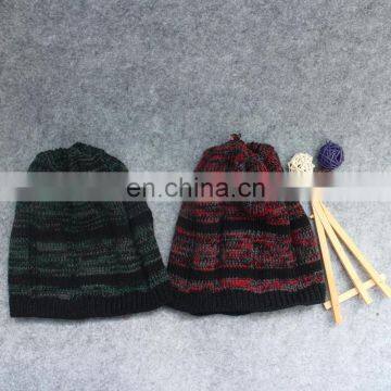 Fashion style knit acrylic thick beanie hat