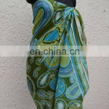 100% Cotton Printed Sarong for Beach & Pool Party