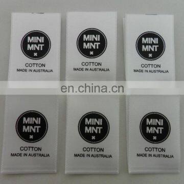 China Supplier Satin Woven Label Tag Center Fold Garment Woven Label photo-2