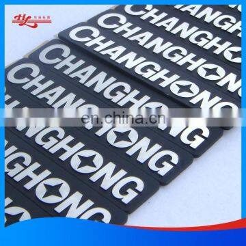 Aluminium embossed nameplate/self adhesive badge