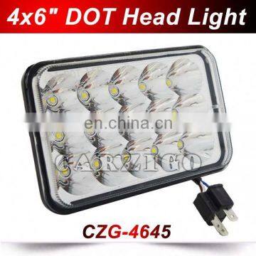 6x4inch CZG-4645 Good Quality Most Bright H/L Dural Beam 45w LED Head Light From Carzigo Factory