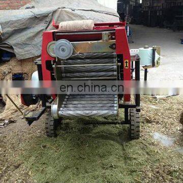 Tractor engine stalk bundling machine for farm