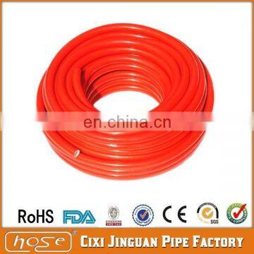 Jinguan CE Certificate ISO BS EN 3821: 2010 9mm 3/8" Soft Red Shiny PVC Gas LPG Hose Pipes, PVC Gas Hose, Rubber Gas Hose Pipe