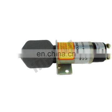 Fit for Synchro Start Electric Fuel Shut-Down Solenoid 1504-12C2U1B1S1 12 VDC For Kubota DF-750 2 Terminals