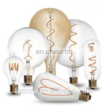 Soft filament vintage led bulb C35 spiral filament 2200k 2700k warm white double dimmable