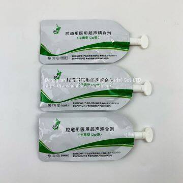 Medical coupler aluminum foil bag custom sterile liquid suction nozzle bag sterilization ultrasonic coupled gel composite bag