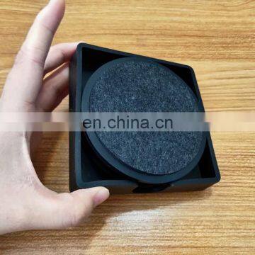 Wholesale Custom Non-slip Cup Silicon Felt Mat Coasters For Drink photo-6