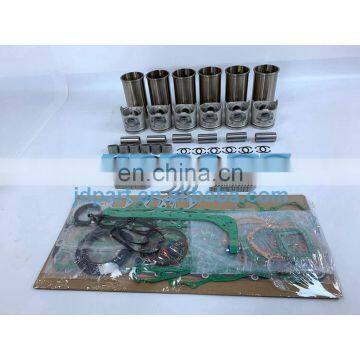 6HH1 Rebuild Kit With Cylinder Piston Rings Engine Bearing Gasket Kit For Isuzu