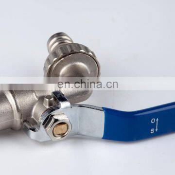 1/2 Nickel Plated Bibcock Brass Ball Hose Bibcock Tap Brass Water Plastic Tap Faucet photo-4