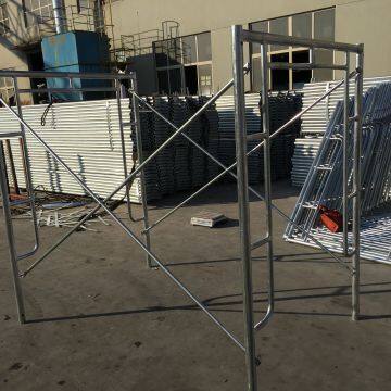 Mason frame scaffolding for construction material