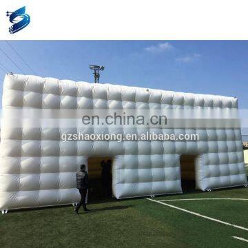 Large white event inflatable dome tent with two entrances, cheap seal inflatable igloo tent for sport competition and party game