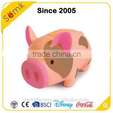 Customized plastic ceramic PVC electronic piggy bank with sound for gift