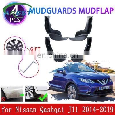 4PCS for Nissan Qashqai J11 2014 2015 2016 2017 2018 2019 Mudguards Mudflaps Fender Mud Flap Splash Guards Protect Accessories