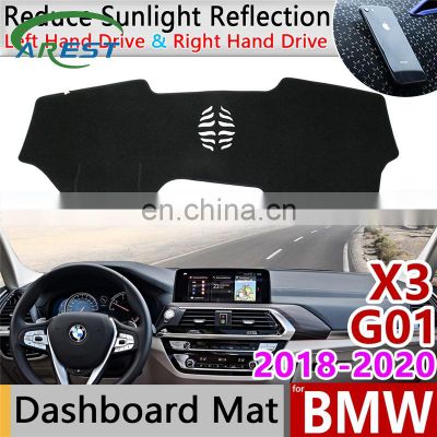 for BMW X3 G01 2018 2019 2020 Anti-Slip Anti-UV Mat Dashboard Cover Pad Sun Shade Dashmat Protect Carpet Accessories Car Cushion