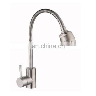 Modern gaobao zinc alloy chromed plated single handle kitchen faucet