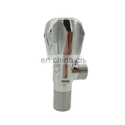 Stop Valve Chrome Plated Brass Angle Valve For Bathroom