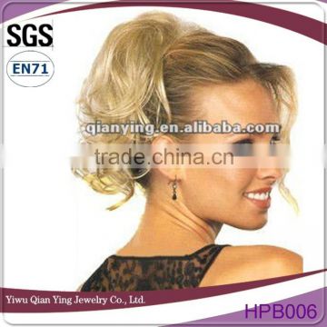 Synthetic chignon twist up body wave hair piece supplier