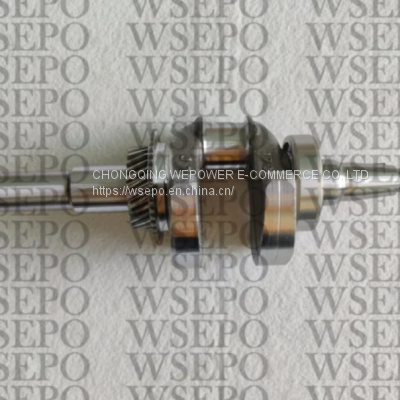 Key Straight Type Crankshaft with Gear and Bearing Fits for 173f 177f Gx240 Gx270 Gas Engine Applied for Water Pump etc.