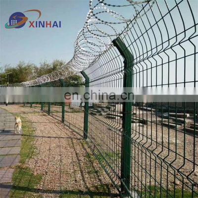 Anping Factory 4.5mm PVC Coated Wire Mesh Fence Higway Fence Airport Fence