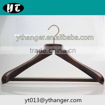 CY-660 Top Quality Men Suit Hanger Brown Cloth Wooden Hanger for Cloth Supplier's Choice photo-4