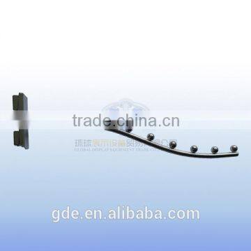 Metal Chrome Store Fixtures for Slotted Channel