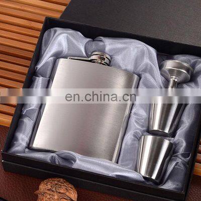 Sale Men Women Custom Printed Gift Box Whiskey Stainless Steel Set Flasks Liquor Hip photo-2