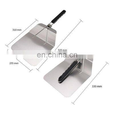 Modern 2021 Shovel New Long Handle Large Super Foldable Stainless Steel Detachable Metal Pizza Peel photo-5