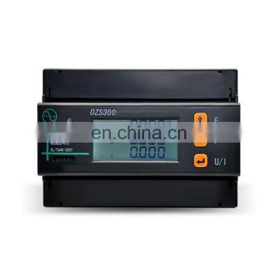 DZS300 din rail digital rs485 remote for electric three phase power meter