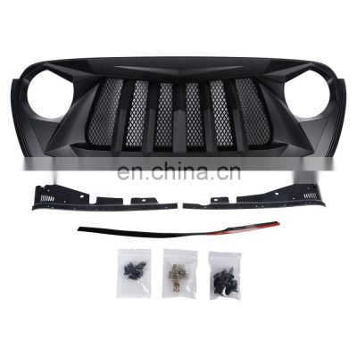 Car Grille For Jeep Wrangler JL 2018 front mesh grille  new accessories Offroad parts auto accessories