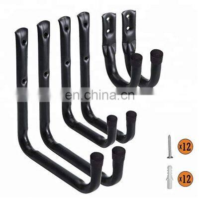 Customized Black Wall Mount Garage Hanger Hook Heavy Duty Hooks