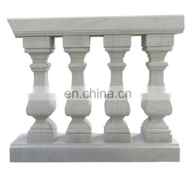 Sichuan Natural White Sandstone Pillars Balustrades For Decorative Sale columns Stone