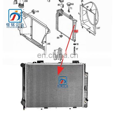 New Aluminium Radiator Replacement Water Cooler for E Class W210 E280 E320 2105000903