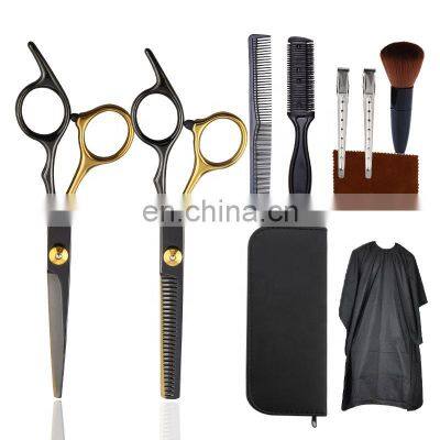6.0 Inch Barber Shears Kit Japanese Steel Hair Cutting Head Scissors Set Hair Professional photo-4