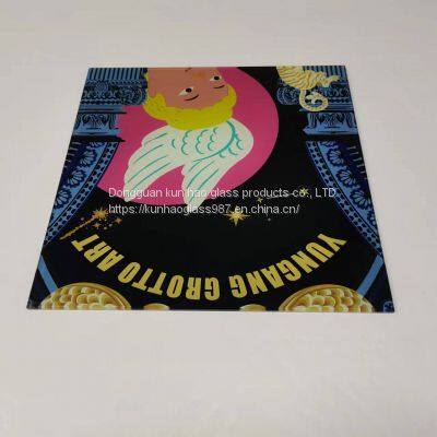 Glass decorative panel printing UV ink to prevent scratching mouse pad tempered glass