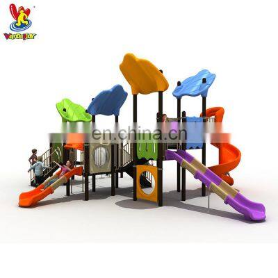 Sailing Theme Amusement Park Toys Kids Rides Plastic Slide Playsets Outdoor Games Playground equipment for Kindergarten