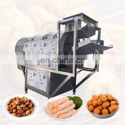 Snack Popcorn Cake Chips Rice Mixer Flavour Food Drum Roller Coating Flavor Seasoning Machine