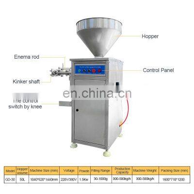 Manual Commercial 10lit Piston Vertical Industrial Hydraulic Sausage Stuffer Filler Star for Sale photo-5