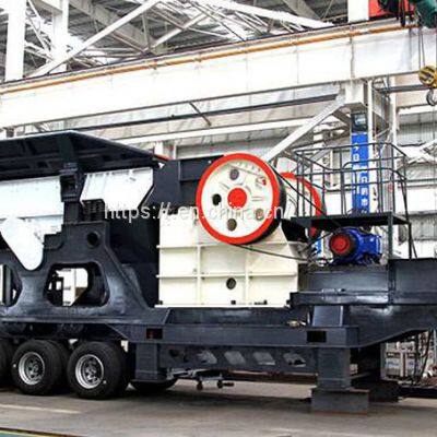 Impact mobile crushing station